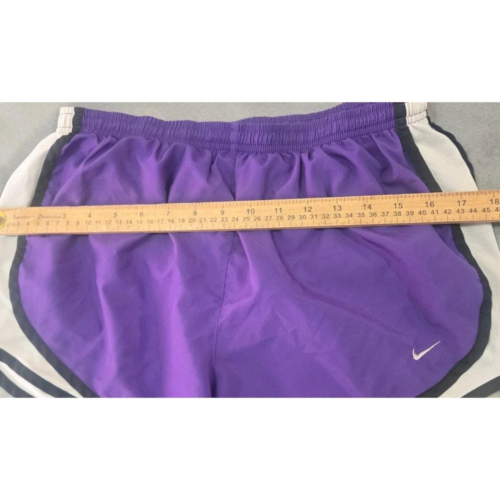 Nike Tempo Shorts Womens Medium M Purple Black White Dri FIT Track Running 3